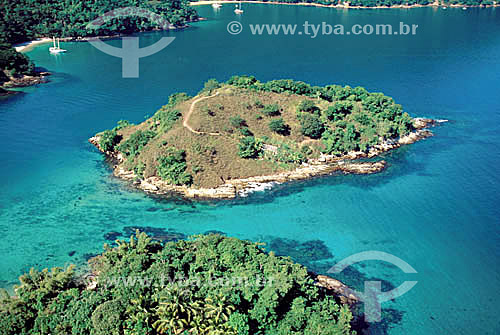  Beaches, islands and sea at Angra dos Reis city region - Rio de Janeiro state south coast - Brazil  