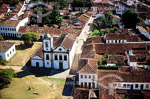  Aerial view of Paraty city (*) - Rio de Janeiro state - Brazil  * Historical city builded in the XVI or XVII century. It´s a National  Historical Site since 1958 