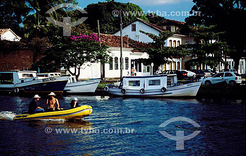  Parati Bay with boats - Costa Verde (Green Coast) - Rio de Janeiro state - Brazil  *The historic colonial city of Parati dates from the end of the 16th or beginning of the 17th centuries. It was proclaimed a National Historic and Artistic Site in 19 
