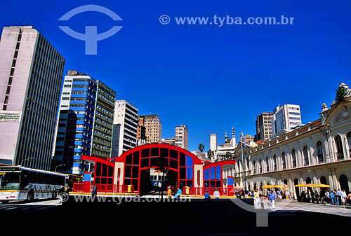 Parobe bus terminal - XV Square and Market - Porto Alegre city - Rio Grande do Sul state - Brazil 