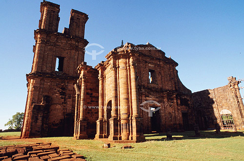  Ruins of Sao Miguel Church* - Guarany Jesuit Missions - Rio Grande do Sul state - Brazil  *The Temple ruins is a UNESCO World Heritage Site since 12-05-1983 and a National Historic Site since 05-16-1938. 