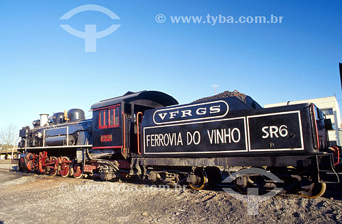  Train locomotive at Wine Railroad - Bento Gonçalves city - Rio Grande do Sul state - Brazil 