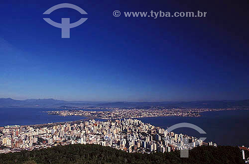  View of Florianopolis city - Santa catarina state - Brazil 