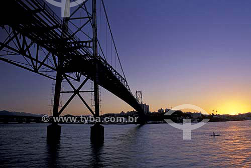  Hercilio Luz Bridge - Florianopolis city - Santa Catarina state - Brazil - January 2003 