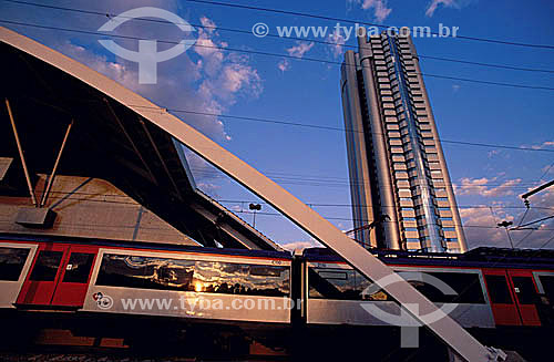  Transport, CPTM Station (Sao Paulo Company of of Metropolitan Trains) Berrini region - Sao Paulo city - Sao Paulo state - Brazil 