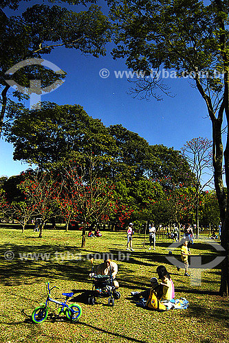 Children playing at Ibirapuera Park - Sao Paulo city - Sao Paulo state - Brazil 