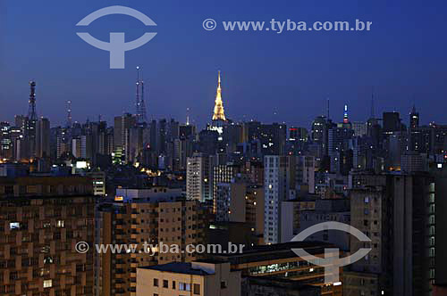  Panoramic view of São Paulo city by night - Sao Paulo state - Brazil - November 2006 