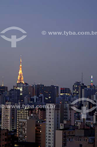  Panoramic view of São Paulo city by night - Sao Paulo state - Brazil - November 2006 