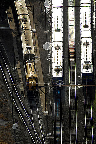  Aerial view of CPTM (Sao Paulo metropolitan rail company) - Sao Paulo city - Sao Paulo state - Brazil 
