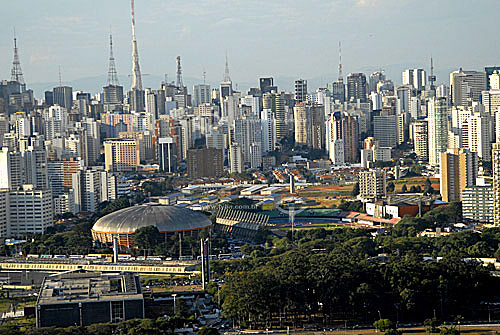  Aerial view of Ibirapuera Gymnasium - Sao Paulo city - Sao Paulo state - Brazil 