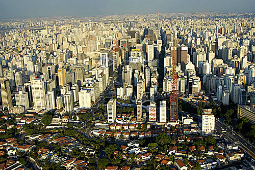  Aerial view of Sao Paulo city - Sao Paulo state - Brazil 