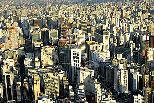  Aerial view of Sao Paulo city - Sao Paulo state - Brazil 