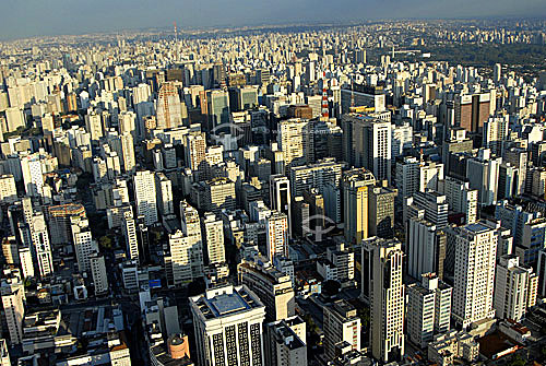  Aerial view of Sao Paulo city - Sao Paulo state - Brazil 