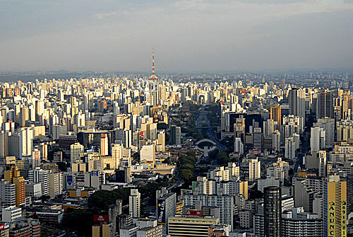  Aerial view of Sao Paulo city - Sao Paulo state - Brazil 