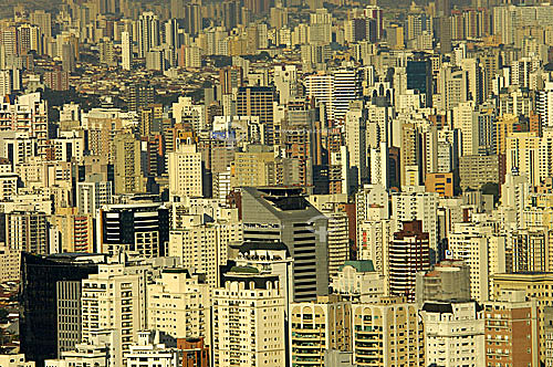  Aerial view of Pinheiros region - Sao Paulo city - Sao Paulo state - Brazil 