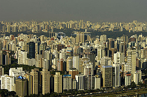  Aerial view of Pinheiros region - Sao Paulo city - Sao Paulo state - Brazil 