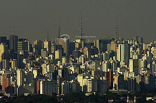  Aerial view of Sao Paulo city - Sao Paulo state - Brazil 