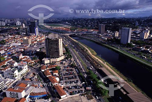  Aerial view of Sao Paulo city - Sao Paulo state - Brazil 
