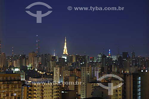  Panoramic view of São Paulo city by night - Sao Paulo state - Brazil - November 2006 