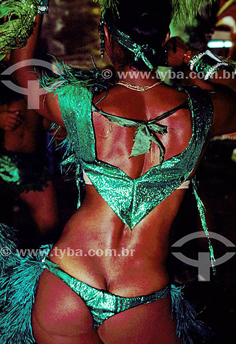  Dancer in Carnival parade - Rio de Janeiro city - Rio de Janeiro state - Brazil 