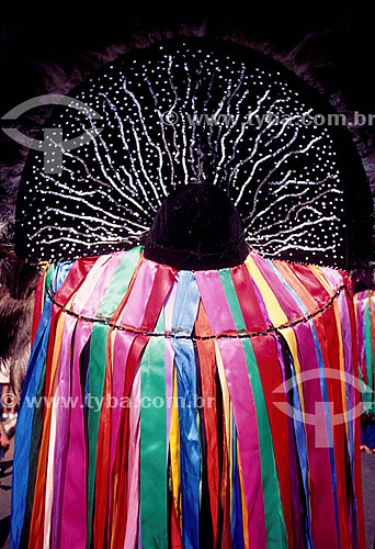  Handmade costume at Bumba-Meu-Boi - Brazilian folklore party - Maranhao state - Brazil 