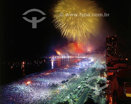  New Year`s Eve in Copacabana beach - Rio de Janeiro city - Rio de Janeiro state - Brazil 
