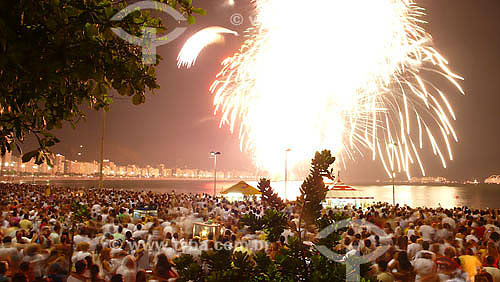  New Years Eve in Copacaban beach - Rio de Janeiro city - Rio de Janeiro state - Brazil  