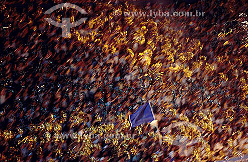  Audience at the Boi-Bumba`s Festival in Parantins at the stadium called 