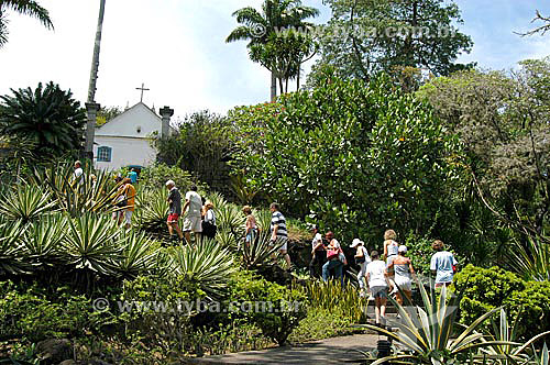  People visiting the Sítio Roberto Burle Marx* - Barra de Guaratiba neighbourhood - Rio de Janeiro city - Rio de Janeiro state - Brazil   *It is a National Historic Site since 08-04-2003. 