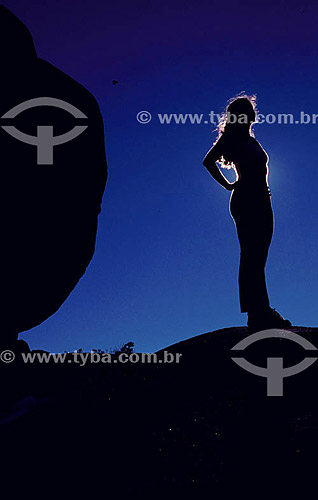  Woman`s silhouette 