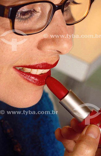  Beauty - woman with lipstick 