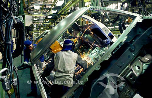  Car industry, Volkswagen factory - Taubate city - Sao Paulo state - Brazil - 1996 