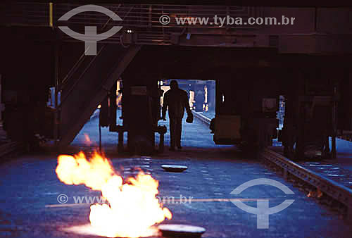  Worker operating at Steelworks Industry - Brazil 
