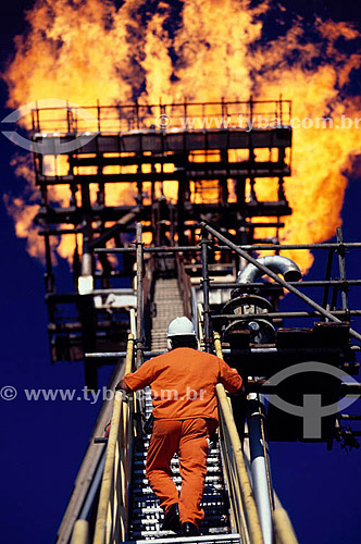  Worker at a petroleum platform - Brazil 