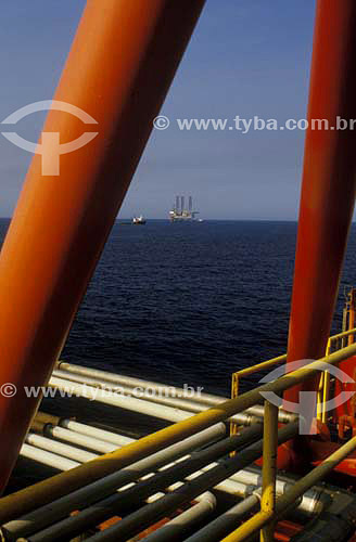  Petroleum platform, oil rig - Campos Basin - Rio de Janeiro state - Brazil 