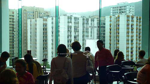  Food square of Leblon Shopping - with view of Selva de Pedra buildings - Lelbon neighbourhood - Rio de Janeiro city - Rio de Janeiro state - Brazil 