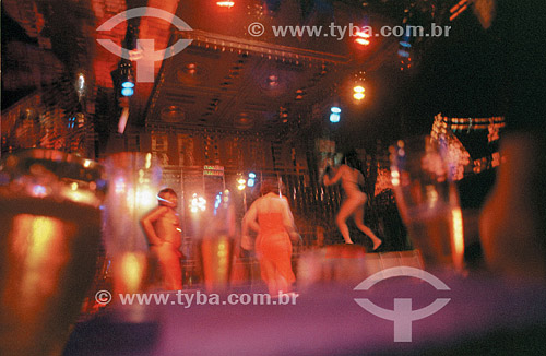 Women dancing and making striptease at a nightclub by night - Rio de Janeiro city - Rio de Janeiro state - Brazil 