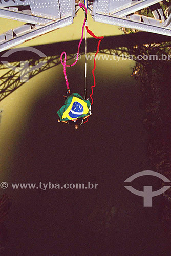  Bungee Jump from Dom Pedro II bridge on Rio São Francisco - Paulo Afonso city - Bahia state - Brazil 