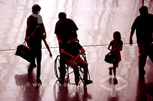  Paraplegic in wheelchair 