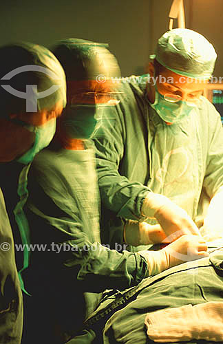  Medicine - Health - Doctors during an operation at a cirurgical center 