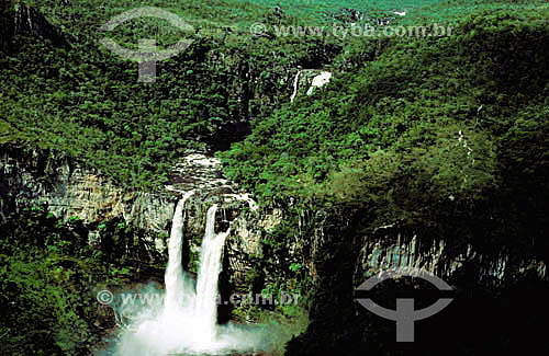  Salto Dois Waterfall - Preto River - Chapada dos Veadeiros National Park * - Cerrado Region - Goias state - Brazil  * The park is a UNESCO World Heritage Site since 16-12-2001. 