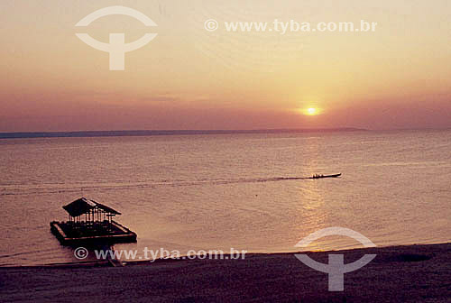  Negro River by sunset - Amazonas state - Brazil 