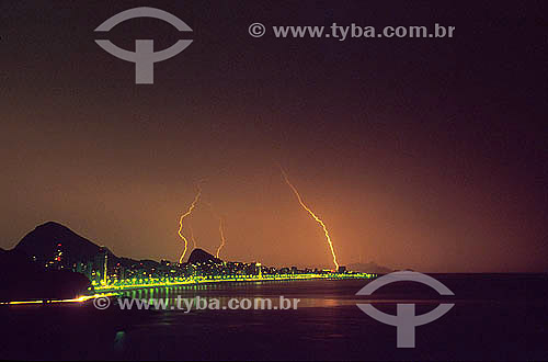  Lightnings in south zone of Rio de Janeiro city - Rio de Janeiro state - Brazil 