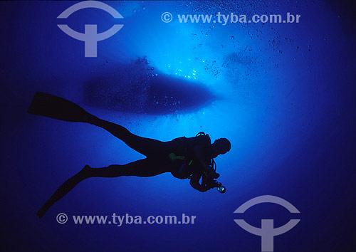  Subject: Diver at Red Sea / Place: Egypt - Africa / Date: 05/2002 
