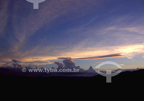  Twilight in Saint Roque of Minas (Minas Gerais state) together the Canastra Mountain Range - Minas Gerais state - Brazil 