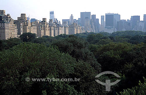  Central Park with buildings in the background - New York city - NY - USA - 2000 