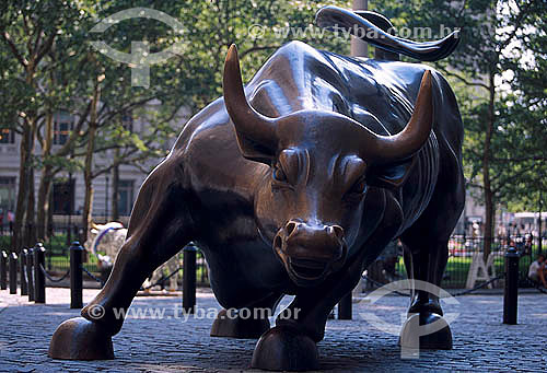  Bronze Bull statue - New York city - NY - USA - 2000 
