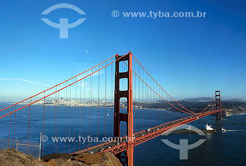  Golden Gate bridge - San Francisco city - California state - USA 