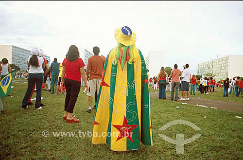  People taking part in the swearing ceremony of the president elected Luiz Inacio Lula da Silva - Brasilia city - Federal District of Brazil - 01/01/2003 
