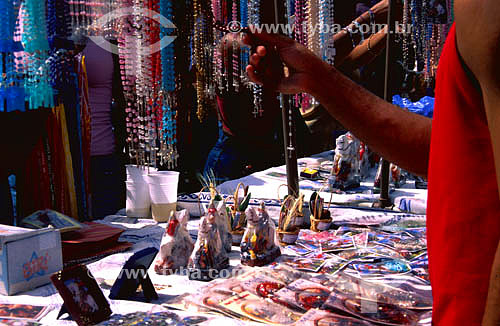 Religious images and items in St. George festival - Quintino neighbourhood - Rio de Janeiro state - Brazil 